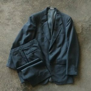 Gentry Charcoal Crosshatch Suit Jacket & Pants